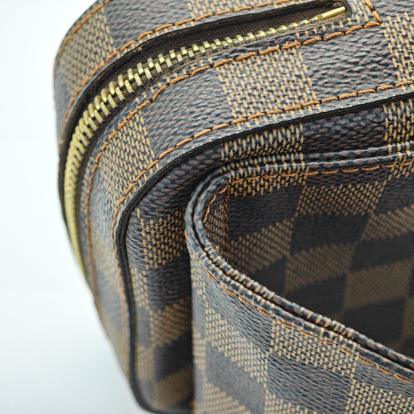 LOUIS VUITTON Damier Geronimos N51994 Shoulder/Body Bag Brown Men Women