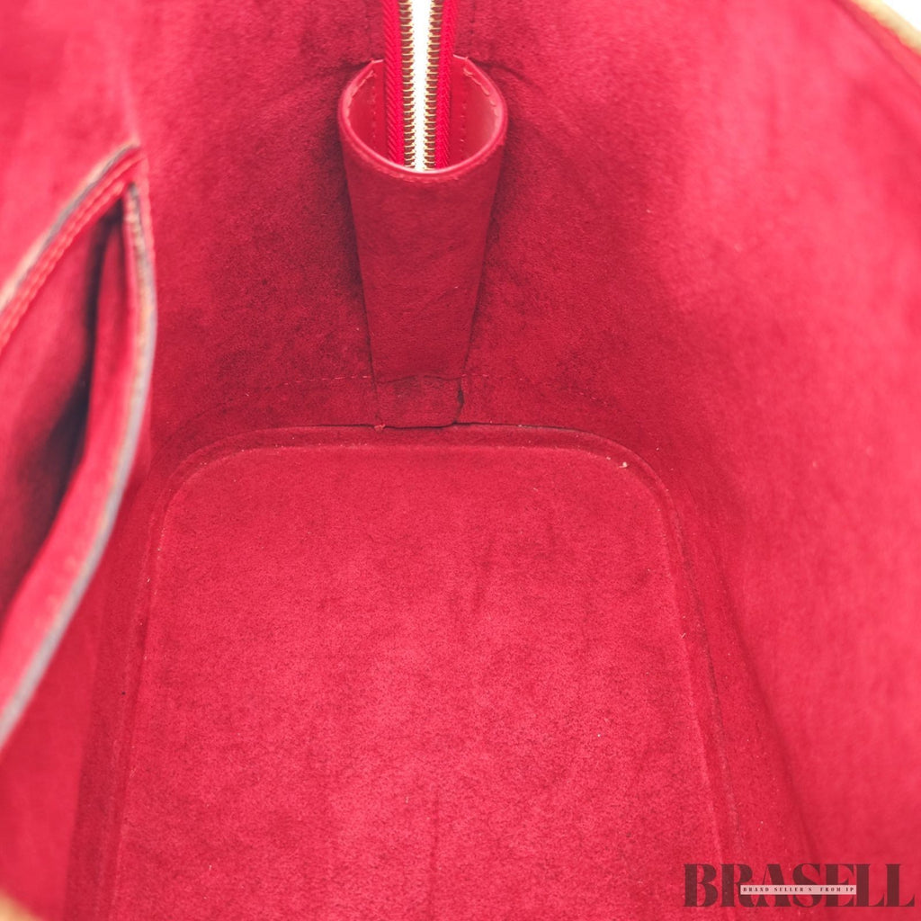 Louis Vuitton Epi Alma M52147 Castillian Red Handbag Tote Bag Leather Woman