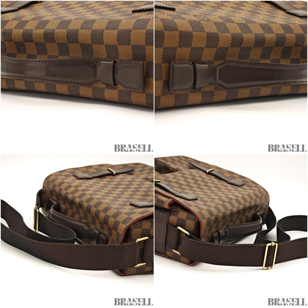Louis Vuitton 2way Handbag Shoulder Bag N42270 Broadway Damier Ebene Brown