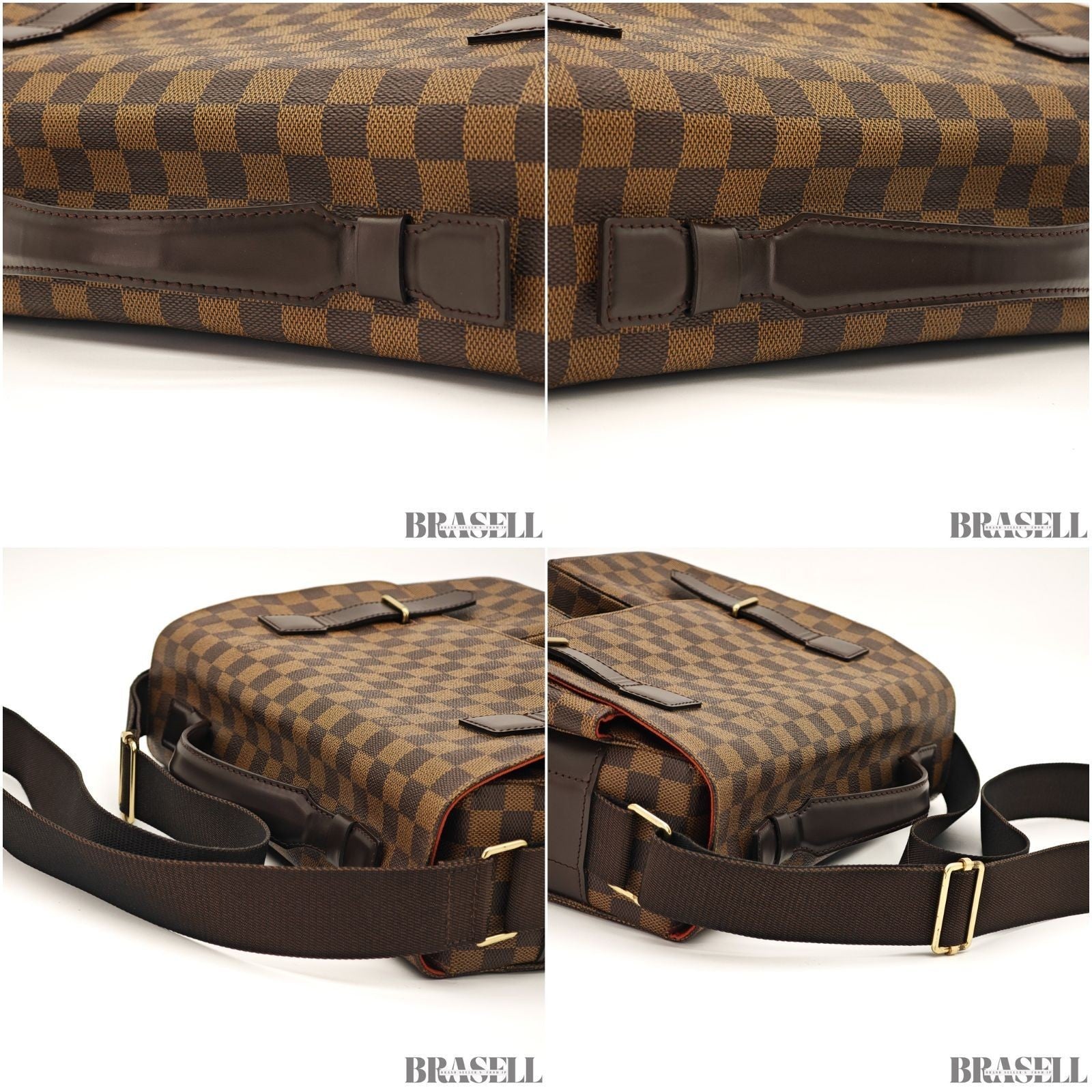Louis Vuitton 2way Handbag Shoulder Bag N42270 Broadway Damier Ebene Brown