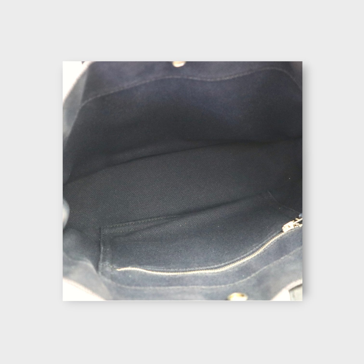 Hermès Handbag Sac Arné PM Canvas Leather Navy【A】