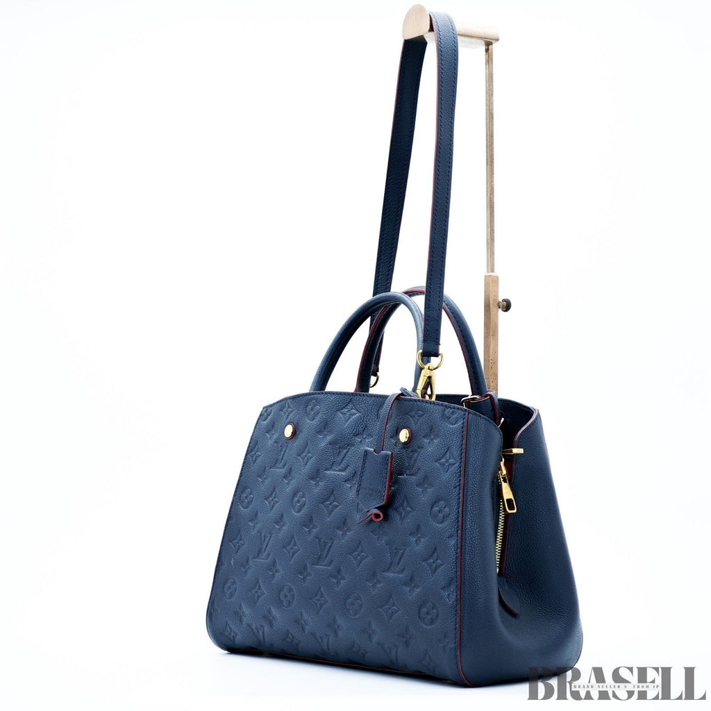 LOUIS VUITTON Montaigne MM M42746 Empreinte Marine Rouge 2-Way Handbag Women’s