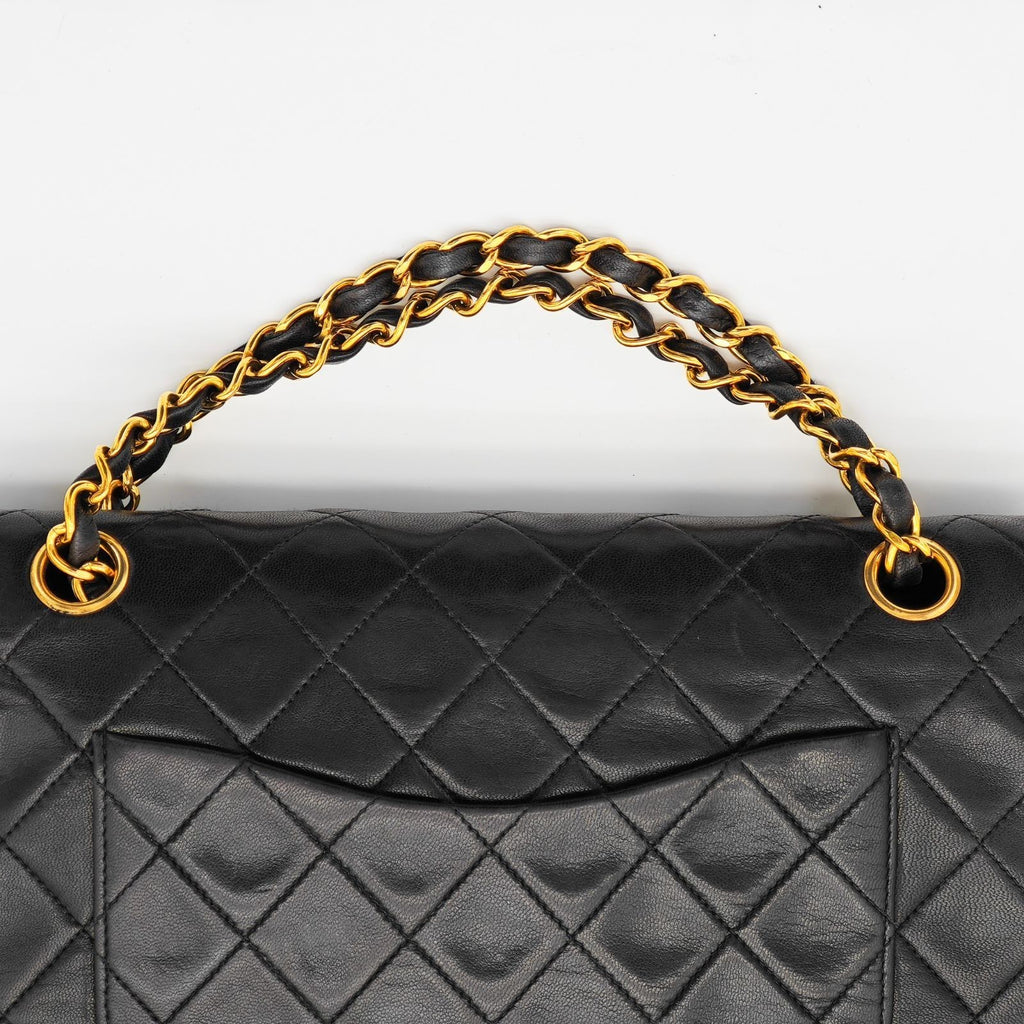 CHANEL Matelasse Chain Shoulder Bag 2way Flap Black Women's Men's