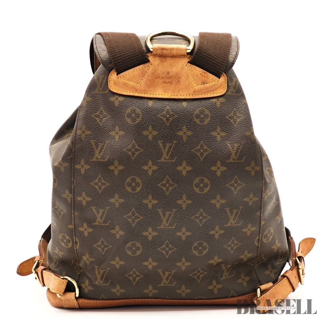 LOUIS VUITTON Montsouris M51135 Monogram Backpack Brown Women’s