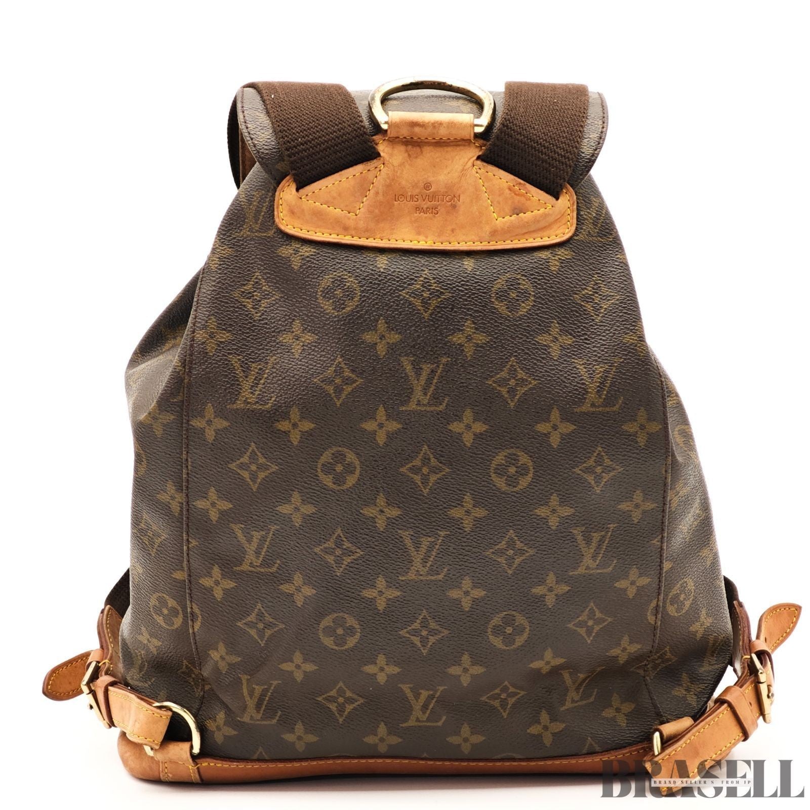 LOUIS VUITTON Montsouris M51135 Monogram Backpack Brown Women’s