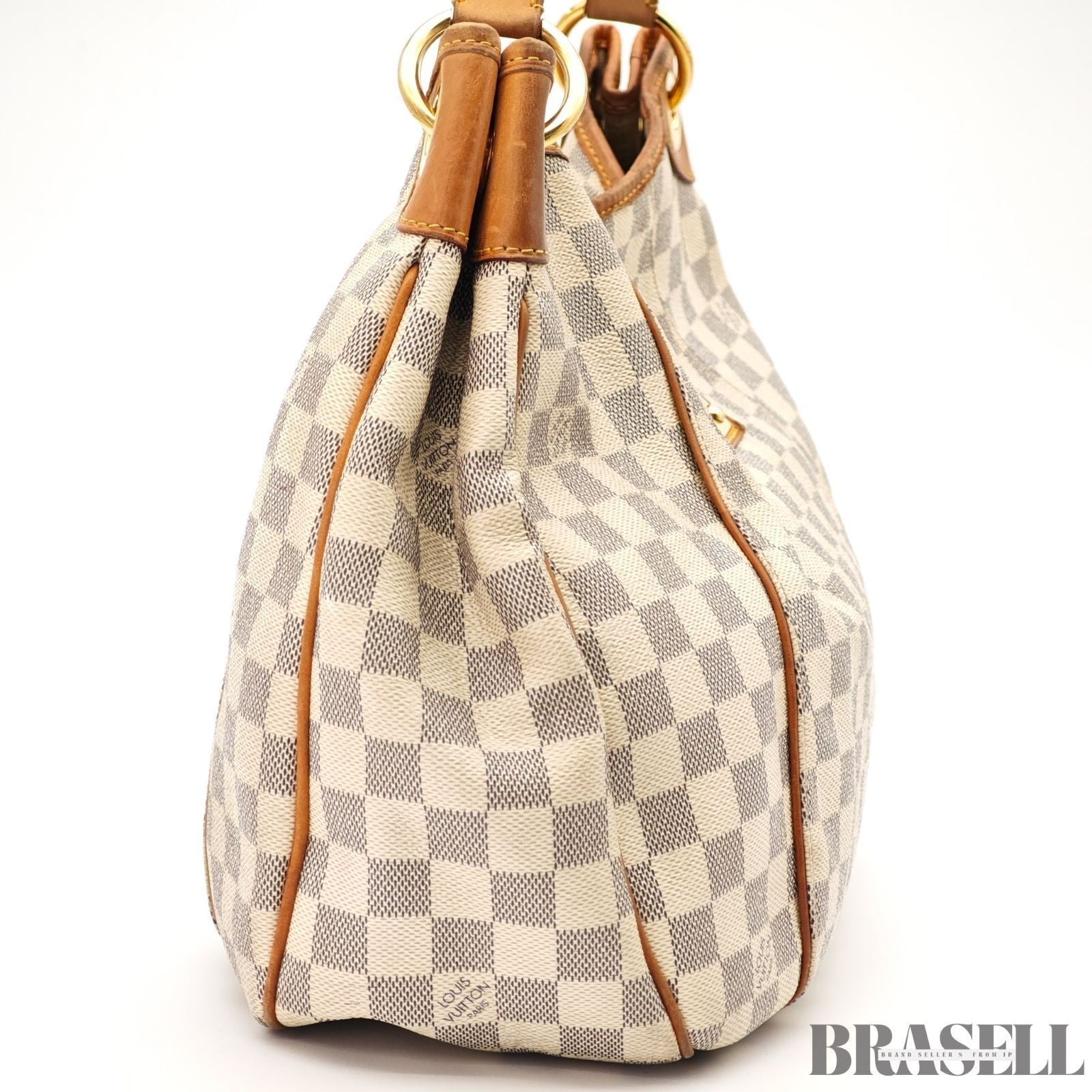 Louis Vuitton Galliera GM N55216 Damier Azur Canvas Tote Bag Handbag White