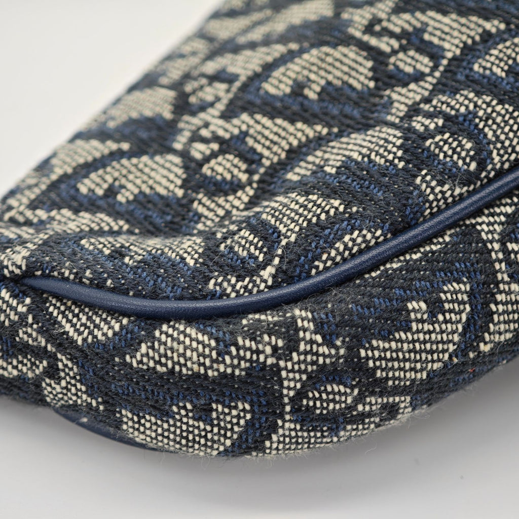 Dior Trotter Saddle Bag Handbag Mini Navy Women’s