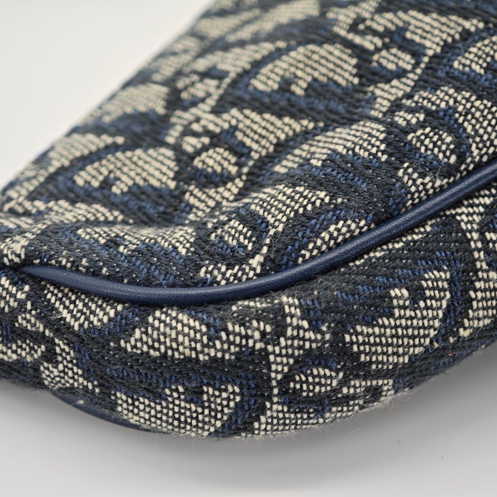 Dior Trotter Saddle Bag Handbag Mini Navy Women’s