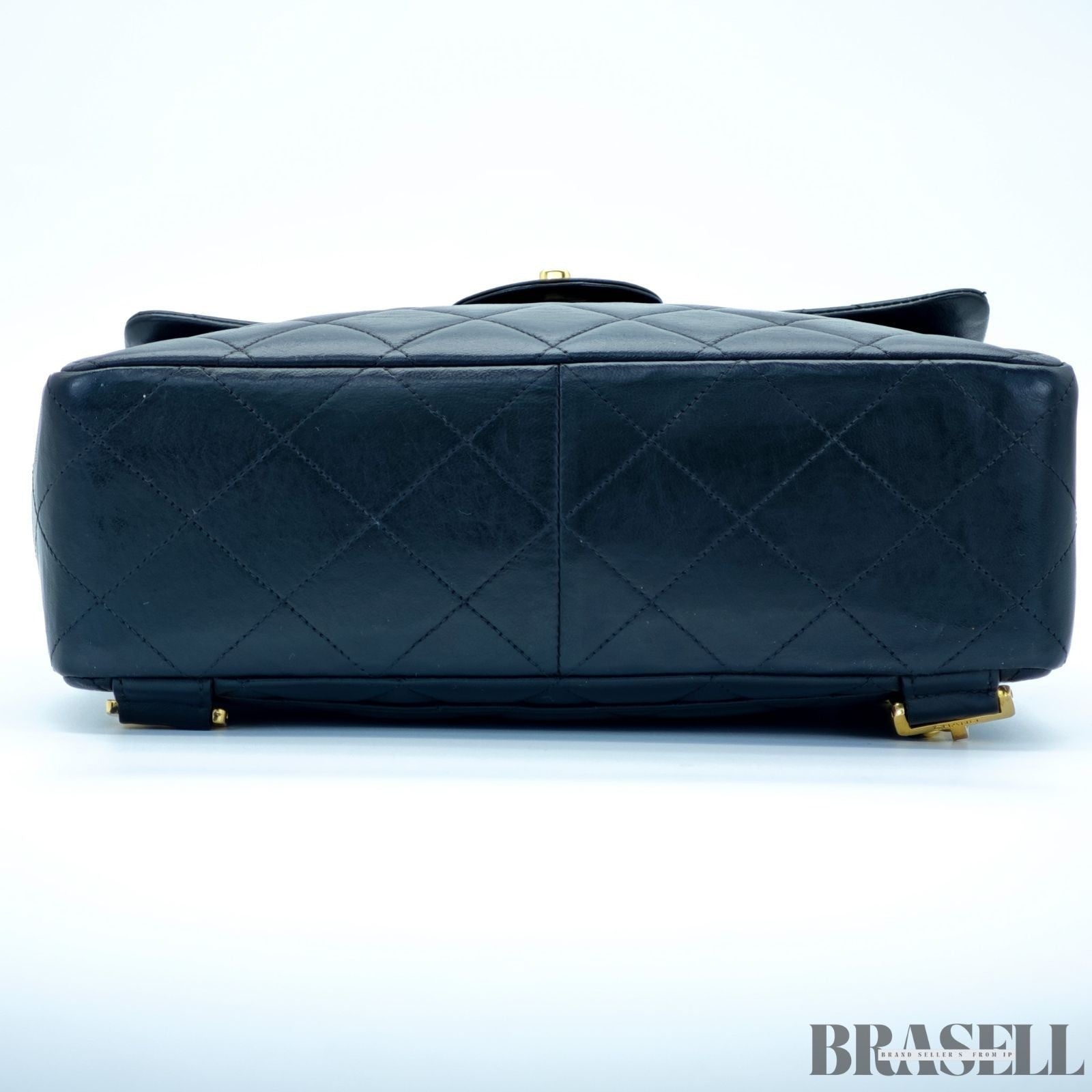Chanel Matelassé Vintage Square Backpack 4B000272 Bag Flap Black Ladies