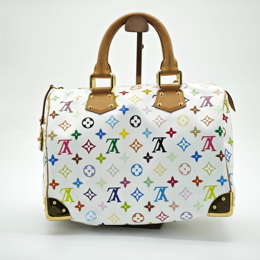 LOUIS VUITTON Monogram Multicolor Speedy 30 Handbag Mini Boston Bag M92643