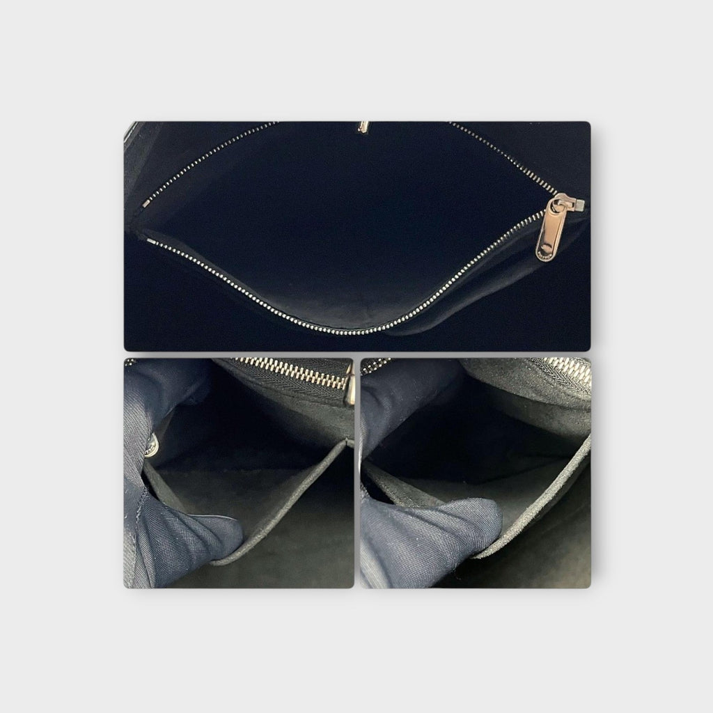 Louis Vuitton Lockme Cabas Tote Bag M42291 Black Leather Turn Lock 【A】