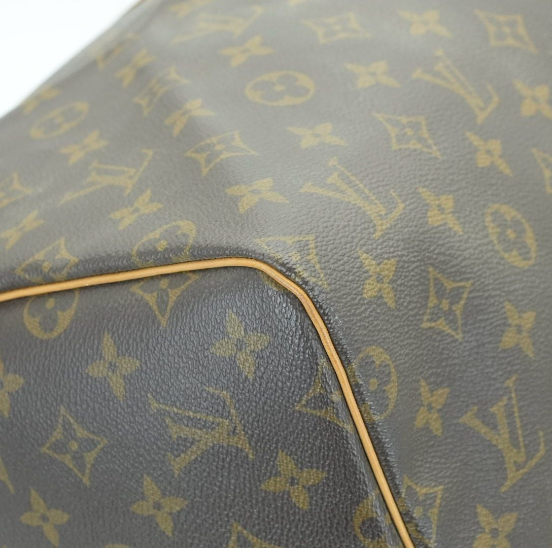 LOUIS VUITTON Keepall 55 M41424 Boston Bag Travel Bag Brown Large Capacity