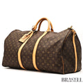Louis Vuitton Keepall Bandoulière 55 M41414 Boston Bag Large Travel Brown Unisex
