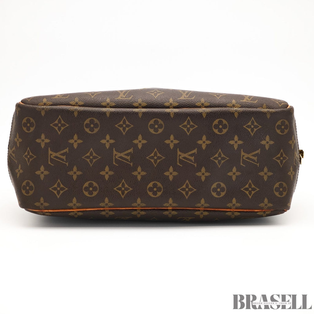 LOUIS VUITTON Monogram M47270 Monogram Deauville Tote Bag Handbag Brown