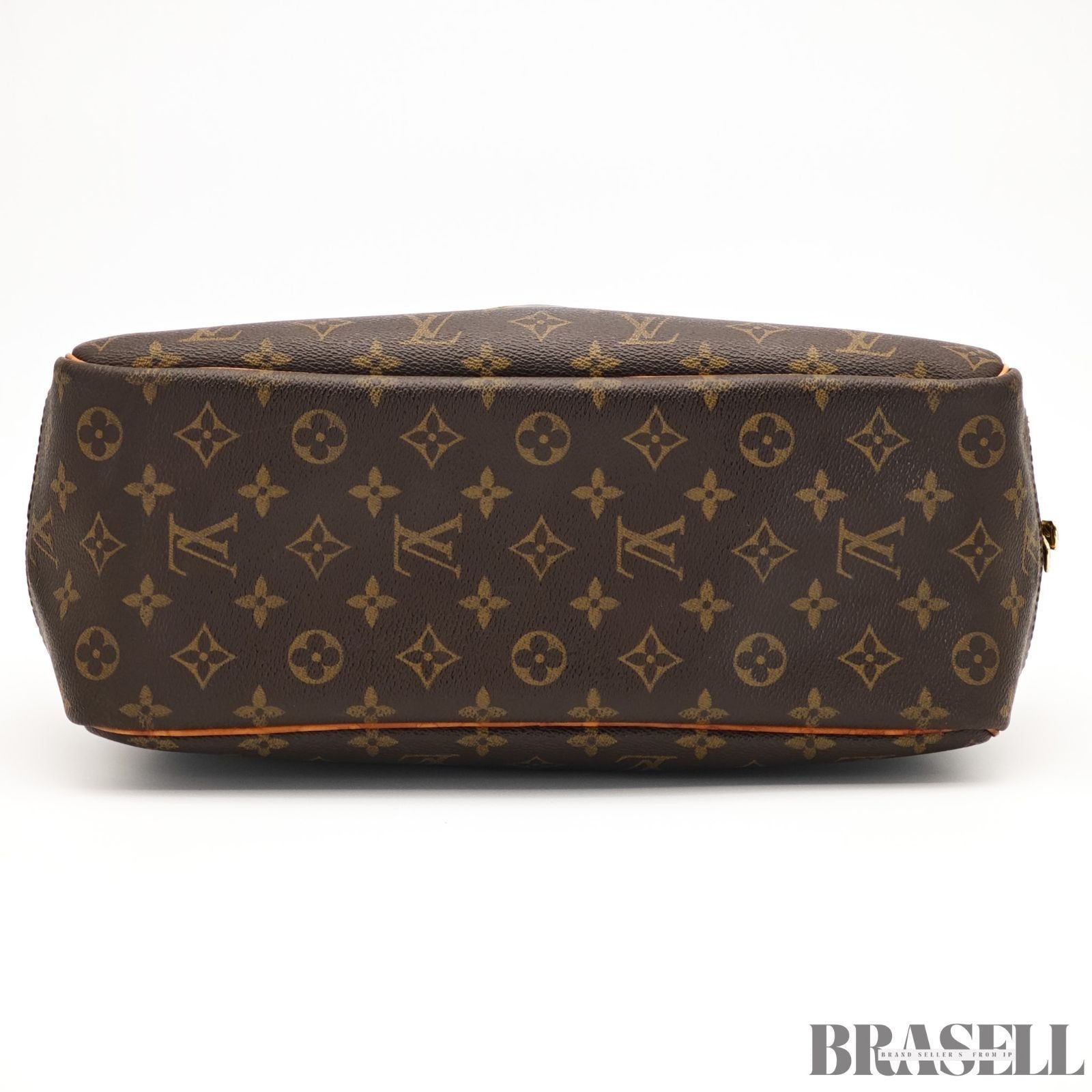LOUIS VUITTON Monogram M47270 Monogram Deauville Tote Bag Handbag Brown