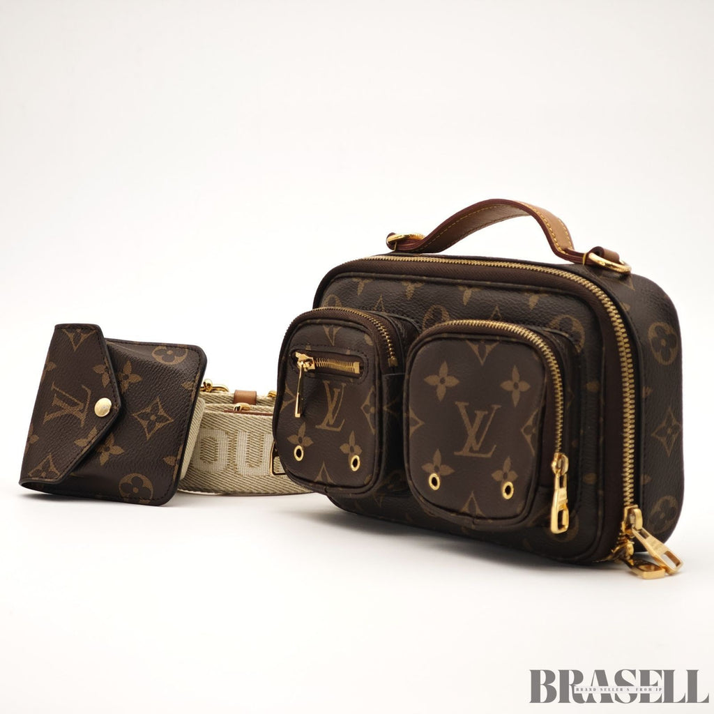 Louis Vuitton Utility Crossbody Bag M80446 Handbag Mini Bag Brown Unisex