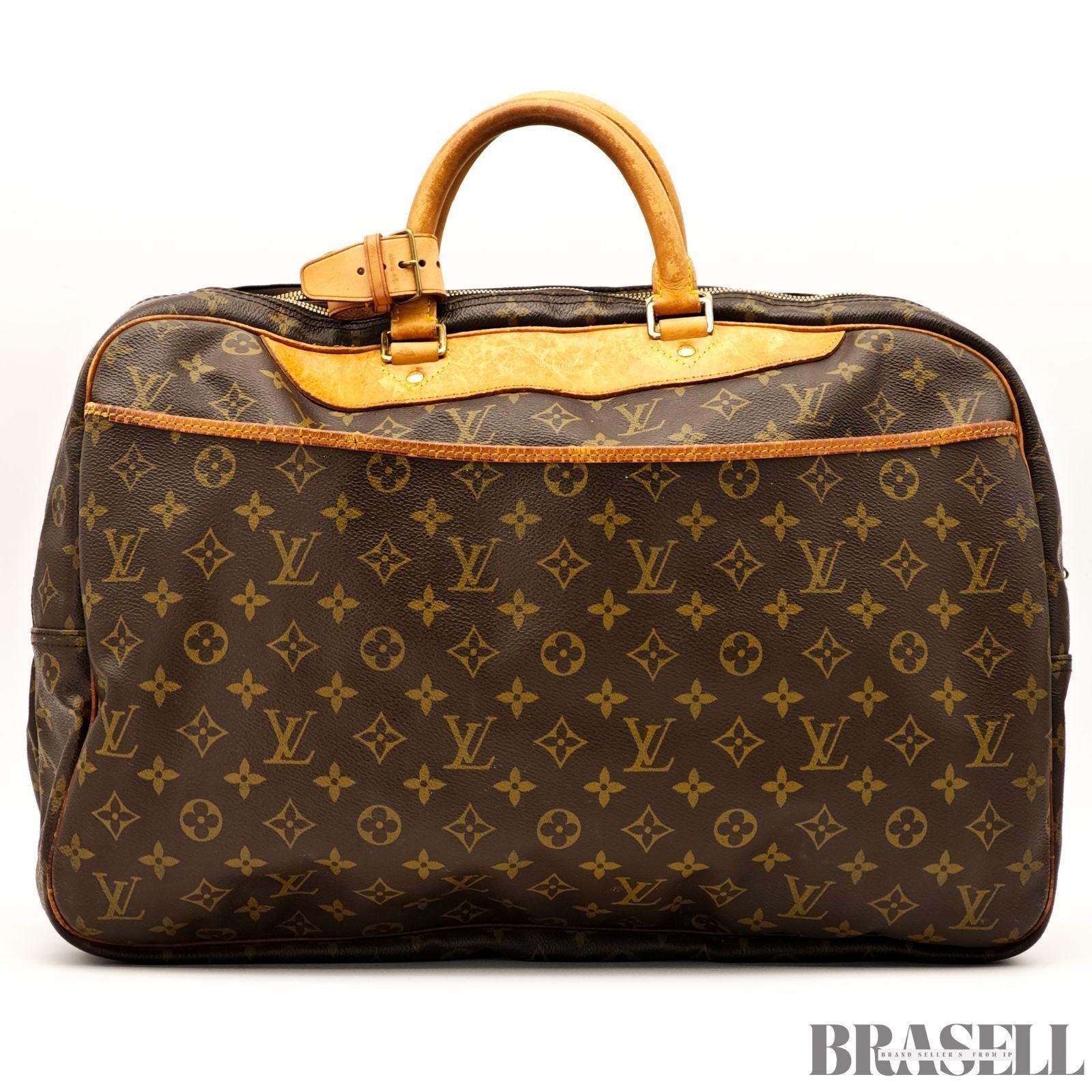 Louis Vuitton Monogram Alizé 24H M41399 Handbag Large Capacity Boston Bag Brown