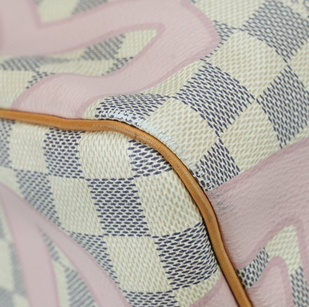 LOUIS VUITTON Damier Azur Speedy Bandouliere 30 N41052 Tahiti Collection Summer