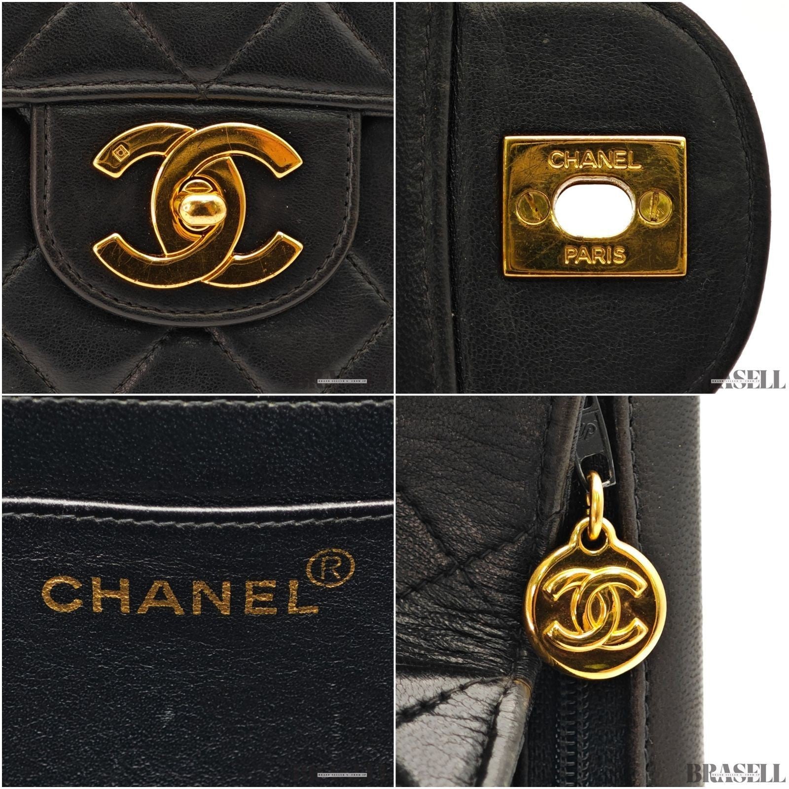 CHANEL Maxi Jumbo Matelasse 30 Shoulder Bag Chain Shoulder Bag Double Flap Black