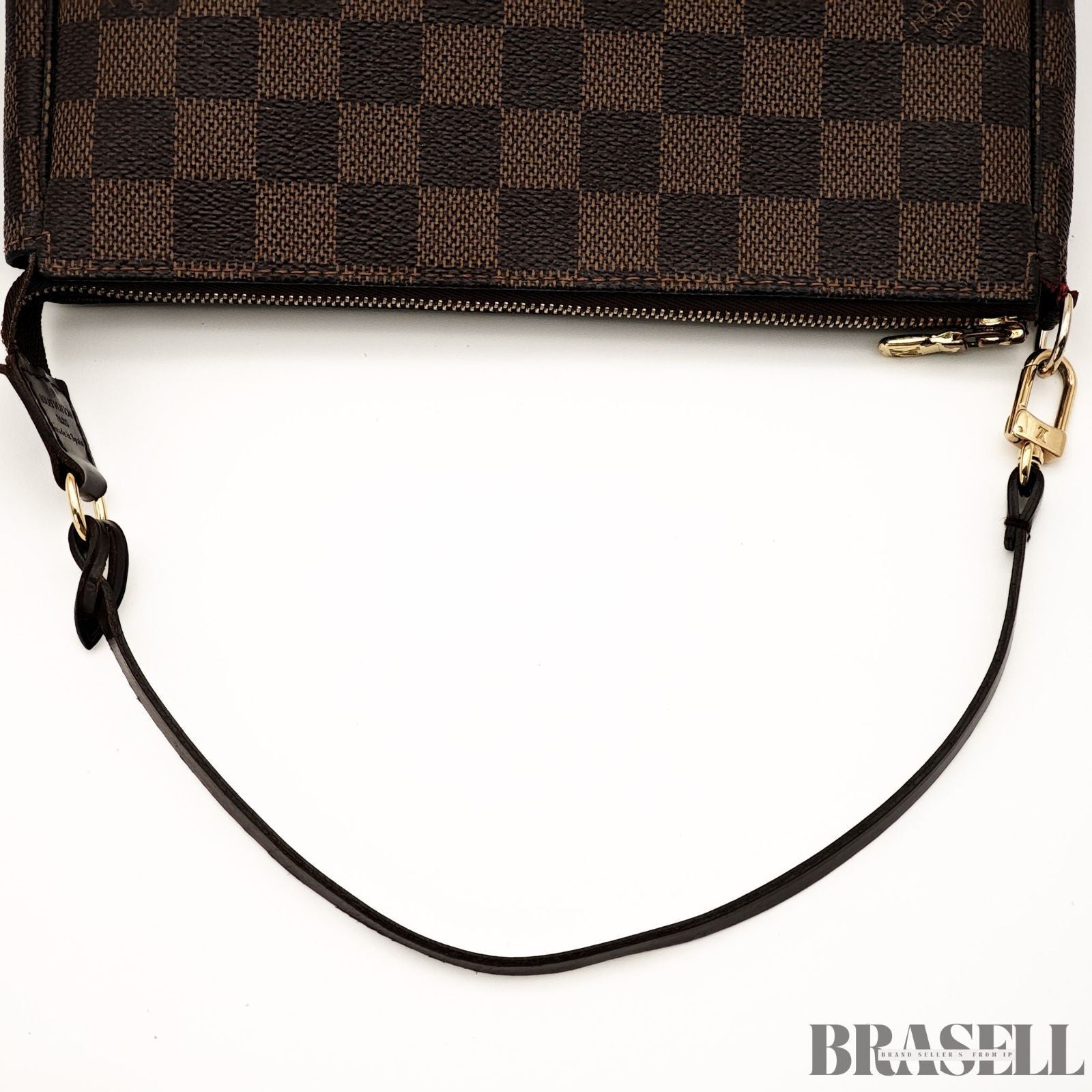 Louis Vuitton Damier Pochette Accessoires N51985 Handbag Monogram Canvas Brown