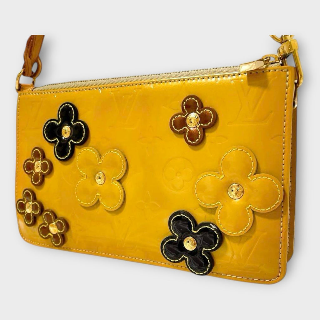 Louis Vuitton Monogram Vernis Flower Lexington Handbag Clutch
