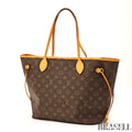 Louis Vuitton Monogram Neverfull MM M40995 Tote Bag Handbag Brown Women