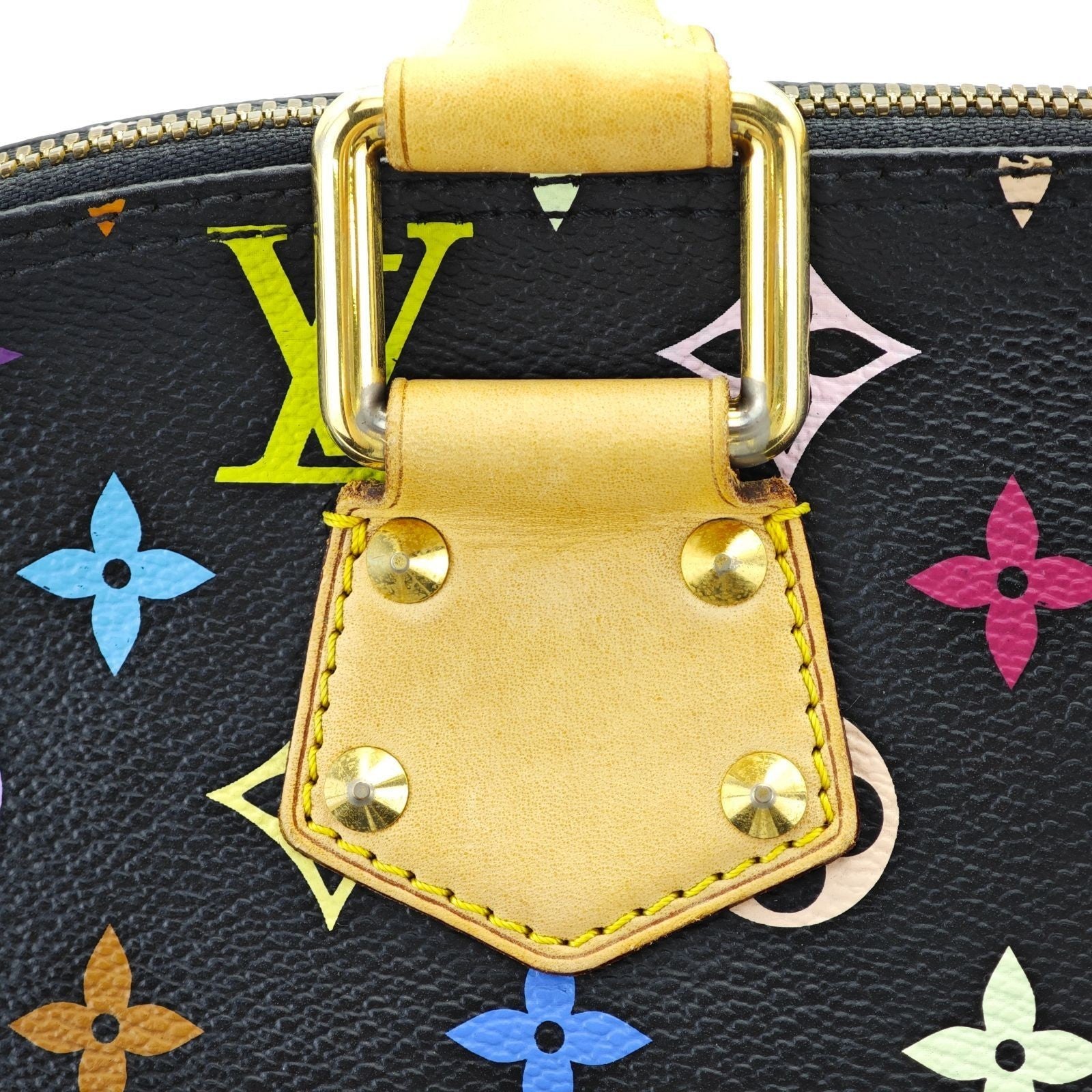 Louis Vuitton Monogram Multicolor Alma Handbag Noir M92646