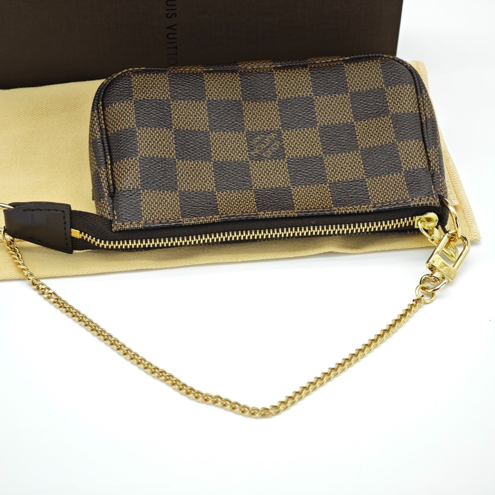Louis Vuitton Damier Mini Pochette Accessoires Bag Brown Women’s N58009