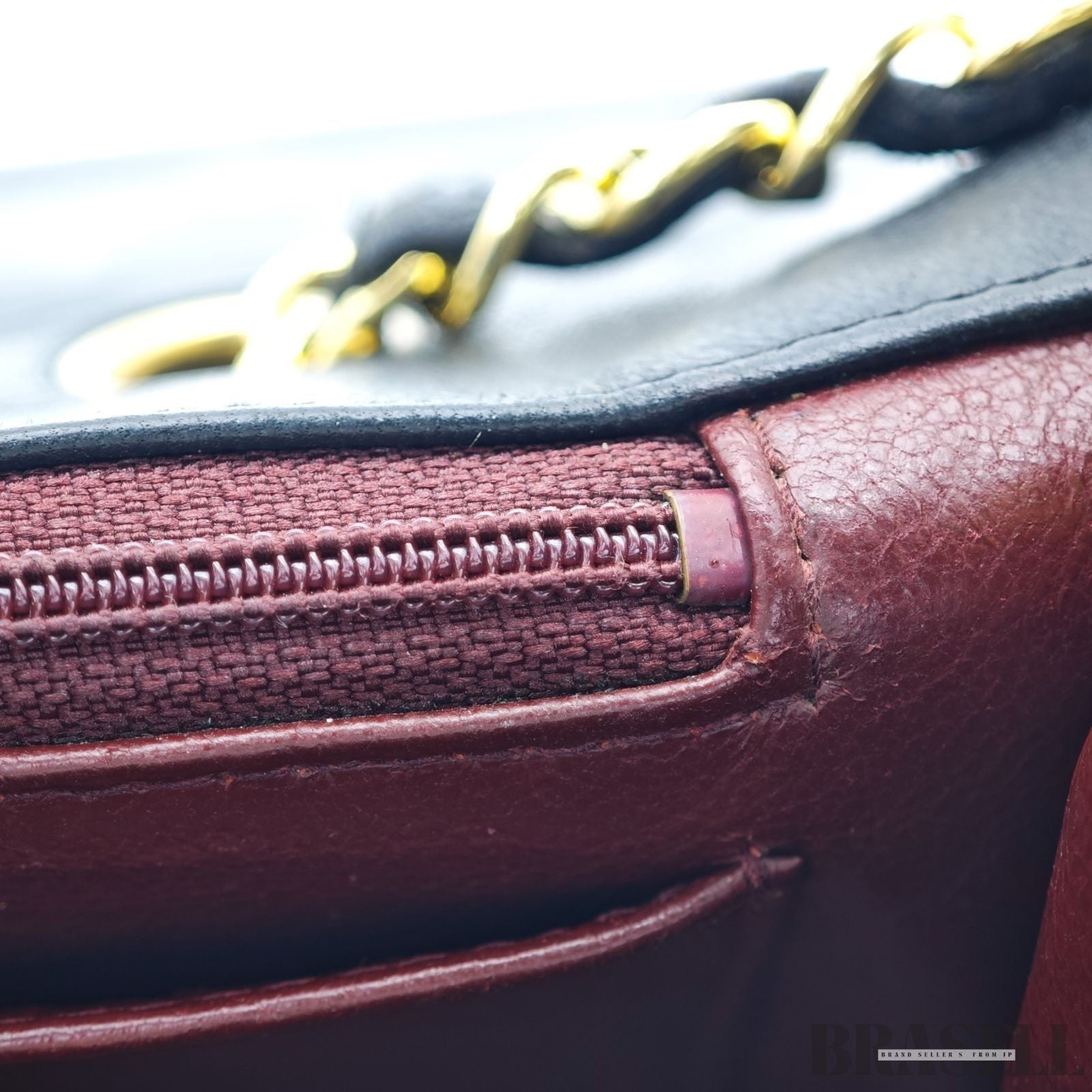 Chanel Matelassé Coco Mark Diana Shoulder Bag Flap Compact Black Leather Women