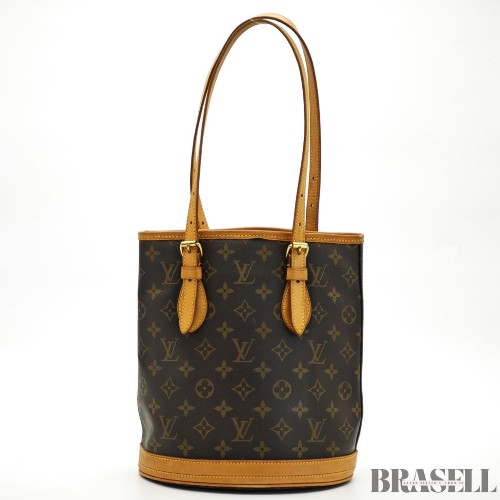 LOUIS VUITTON Bucket PM M42238 Monogram Shoulder Tote Bucket Bag Brown Women’s
