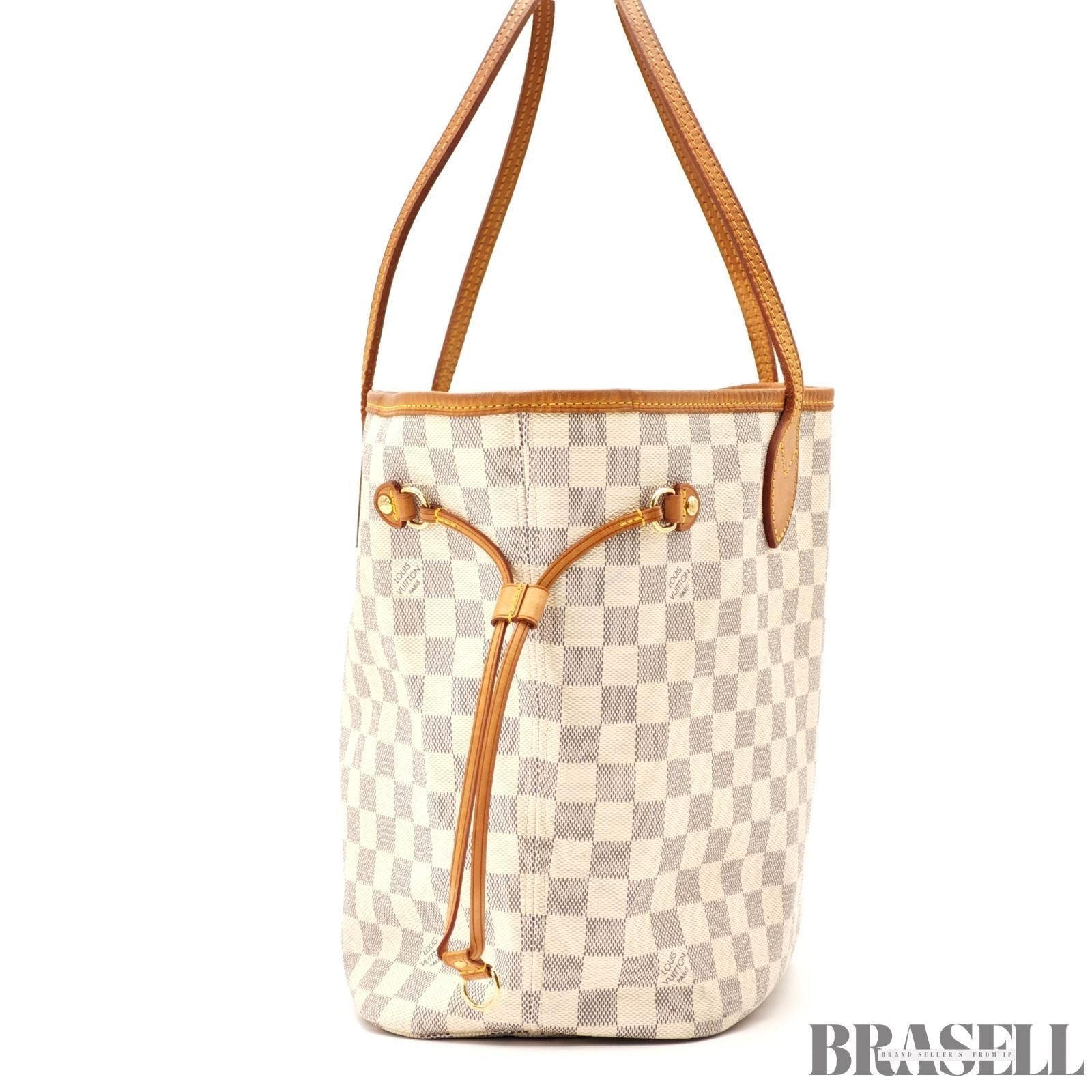 LOUIS VUITTON Neverfull MM N51107 Damier Azur Tote Bag Large Canvas Unisex