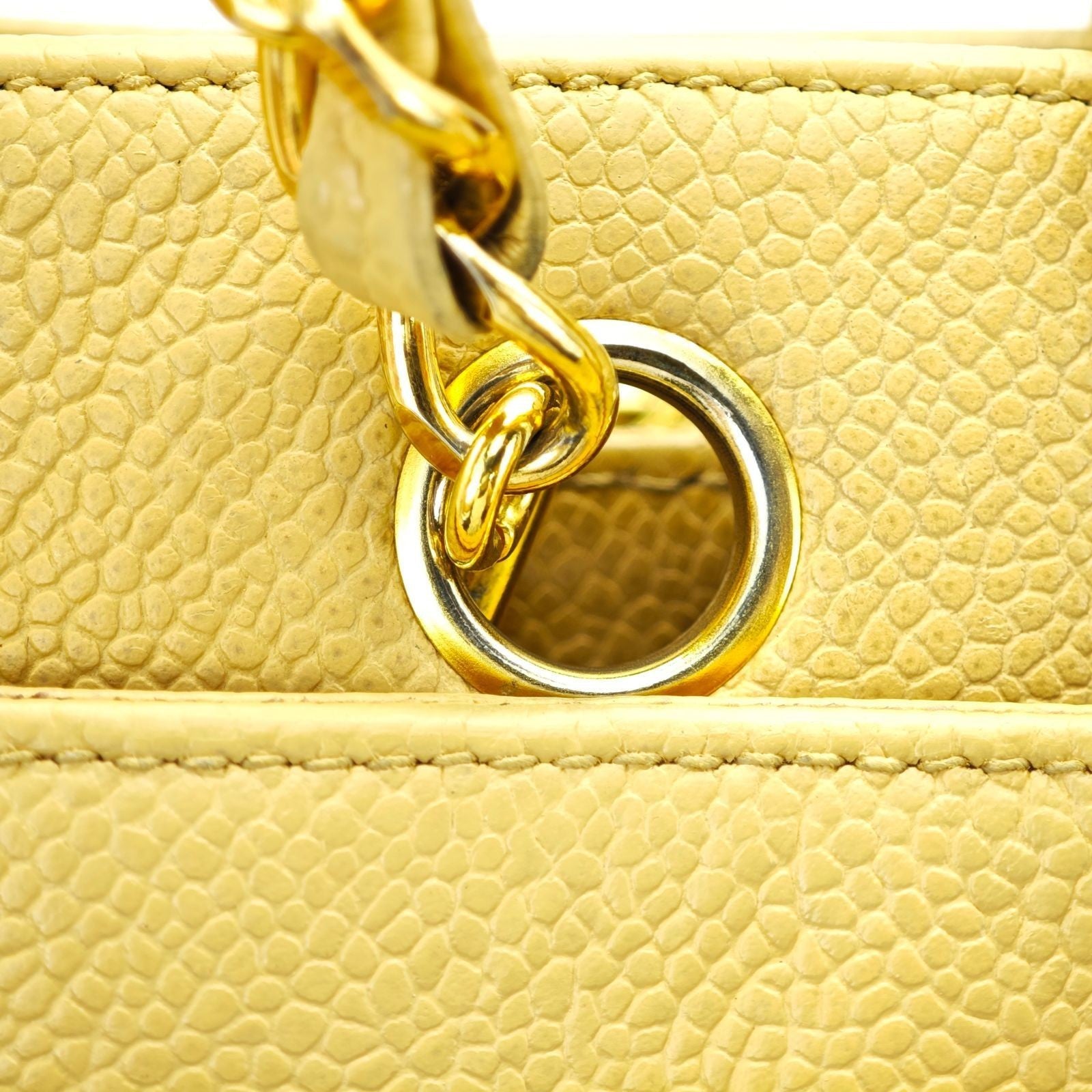 CHANEL Turnlock Chain Tote Bag Beige Women's