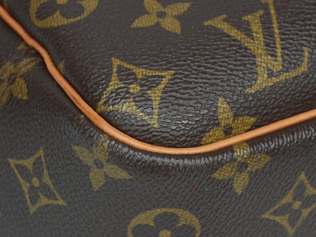 LOUIS VUITTON  Deauville Hand Bag Monogram Leather Brown M47270 LV