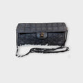 CHANEL Shoulder Bag New Travel Line Chocolate Bar Coco Mark Black Nylon【B】