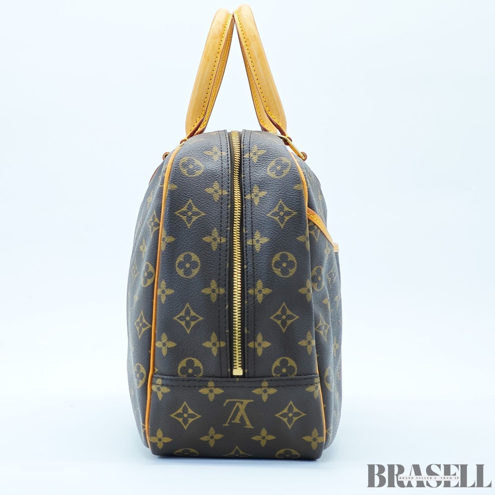 LOUIS VUITTON Deauville M47270 Monogram Travel Handbag Large Brown Unisex