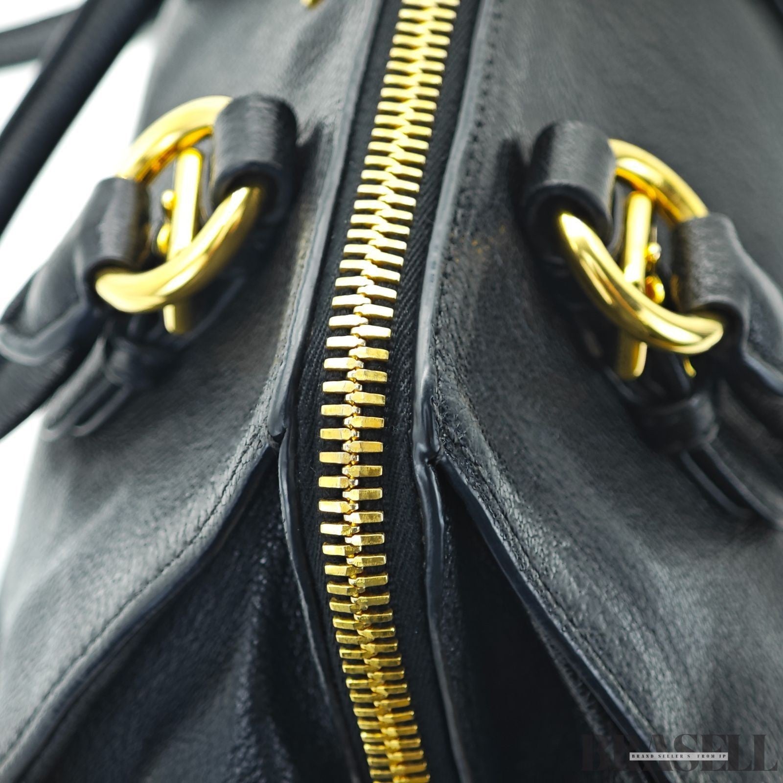Miu Miu Madras 2-Way Bag RL0058 Handbag Shoulder Bag Black Women's