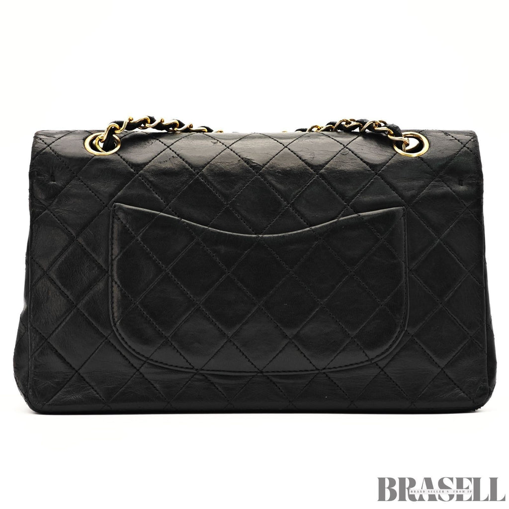 CHANEL Matelassé A01112 Black Handbag Black Woman Chain Shoulder Bag Leather