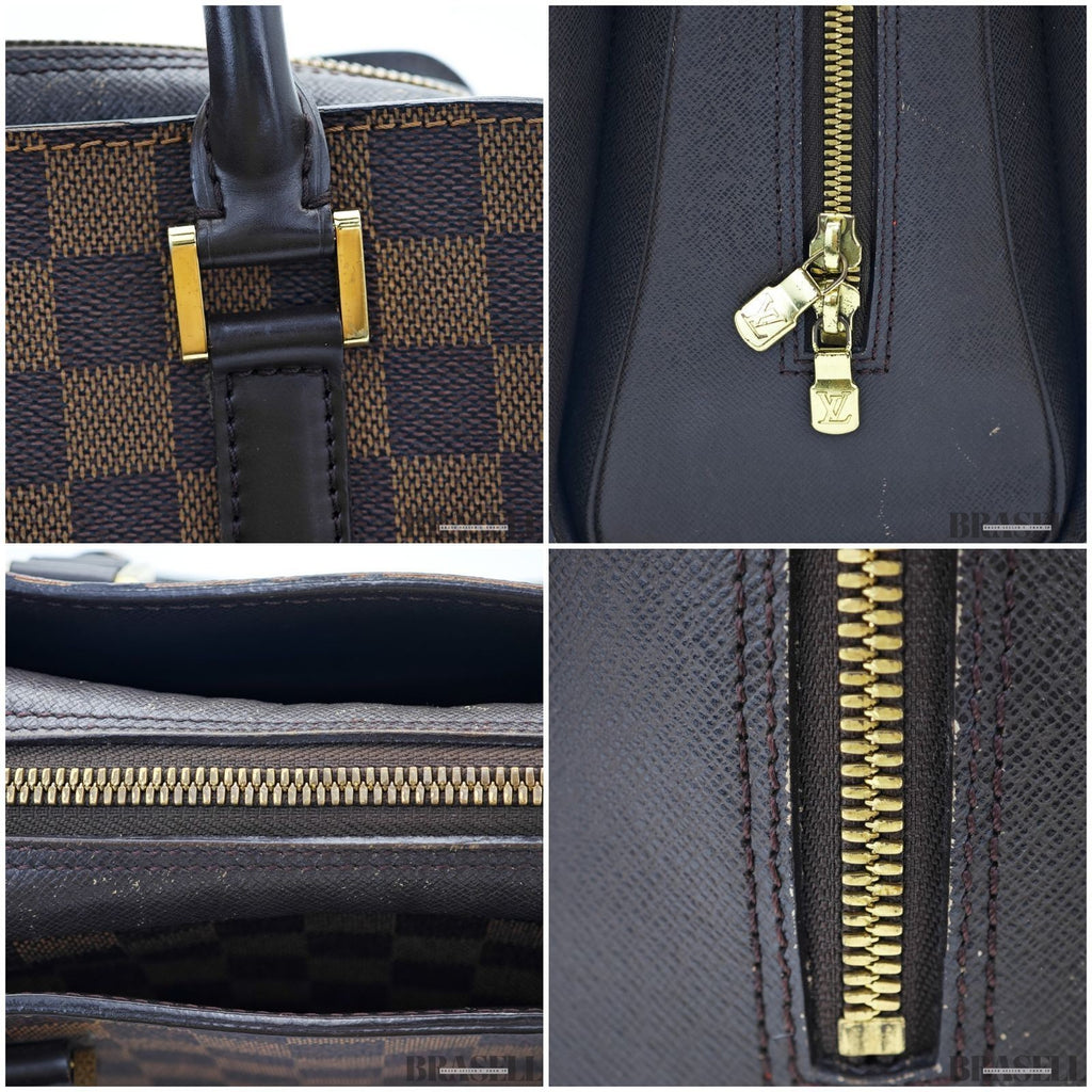 LOUIS VUITTON Triana N51155 Damier Ebene Handbag Brown Women’s