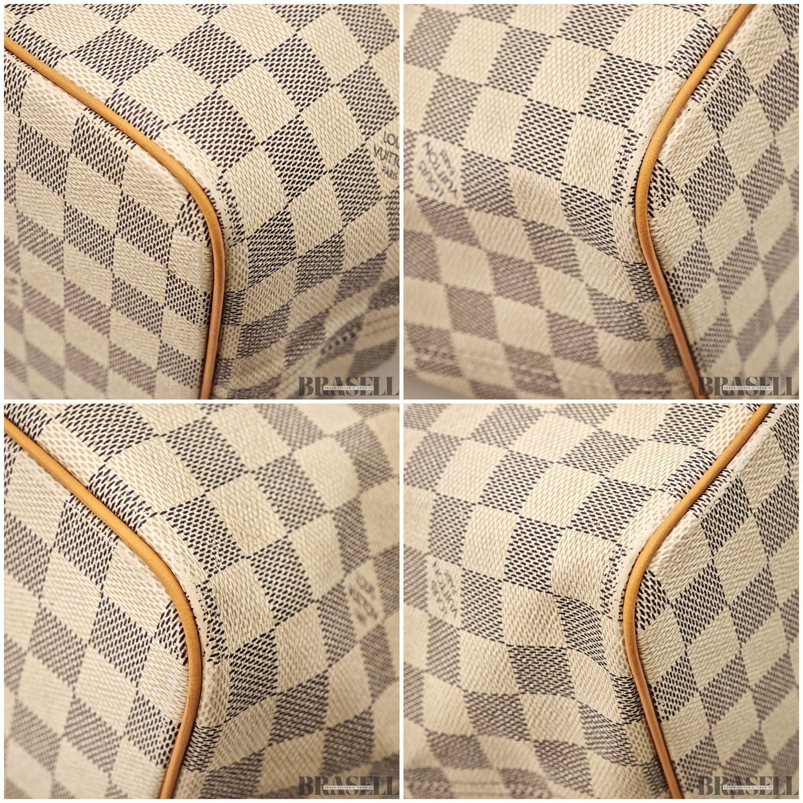 LOUIS VUITTON Saleya MM N51185 Tote Bag Damier Azur White Large Women's