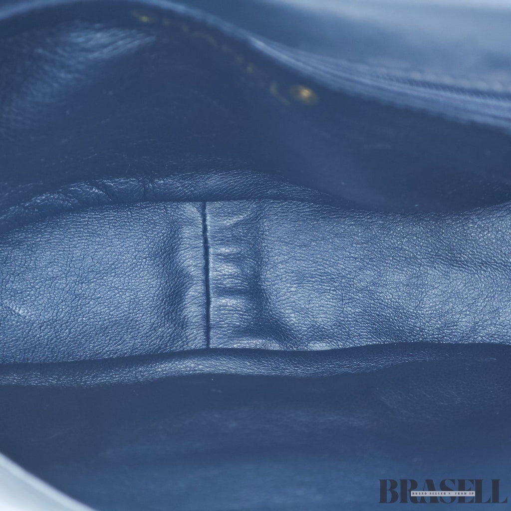 Chanel Chain Shoulder Diana Lambskin Shoulder Bag Flap Compact Black Women