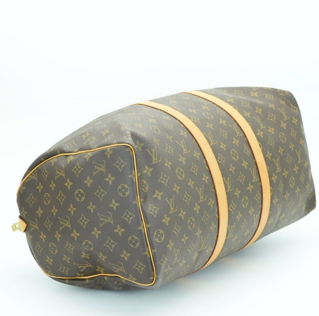 LOUIS VUITTON Keepall 50 M41426 Boston Bag Travel Bag Brown Large Capacity