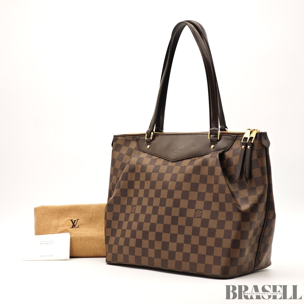 LOUIS VUITTON Westminster GM Shoulder Bag Damier Ebene Leather N41103 Brown