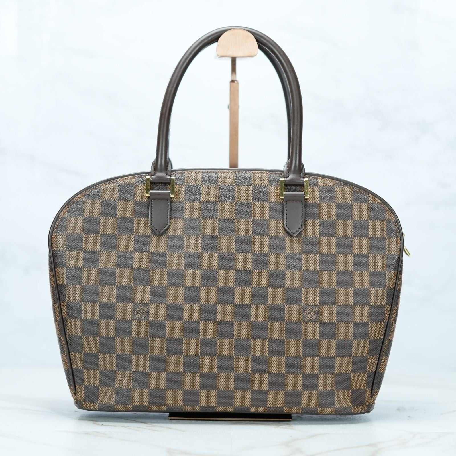 LOUIS VUITTON Damier Saria Horizontal N51282 Handbag Brown Shoulder Bag