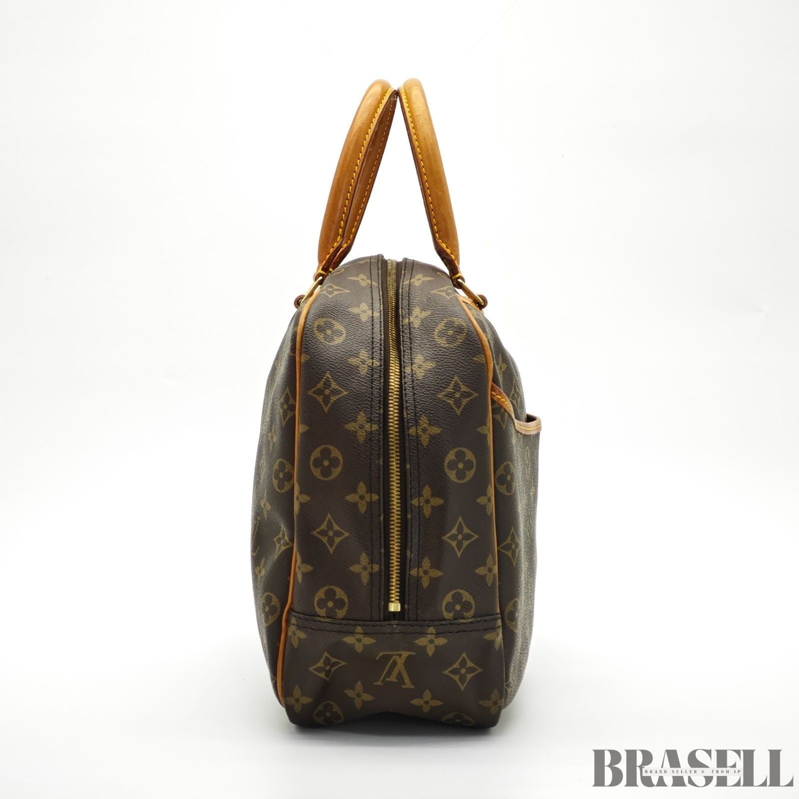 LOUIS VUITTON Deauville M47270 Monogram Travel Handbag Brown Women’s