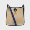 Hermès Vespa PM Vintage Canvas Shoulder Bag in Beige【A】