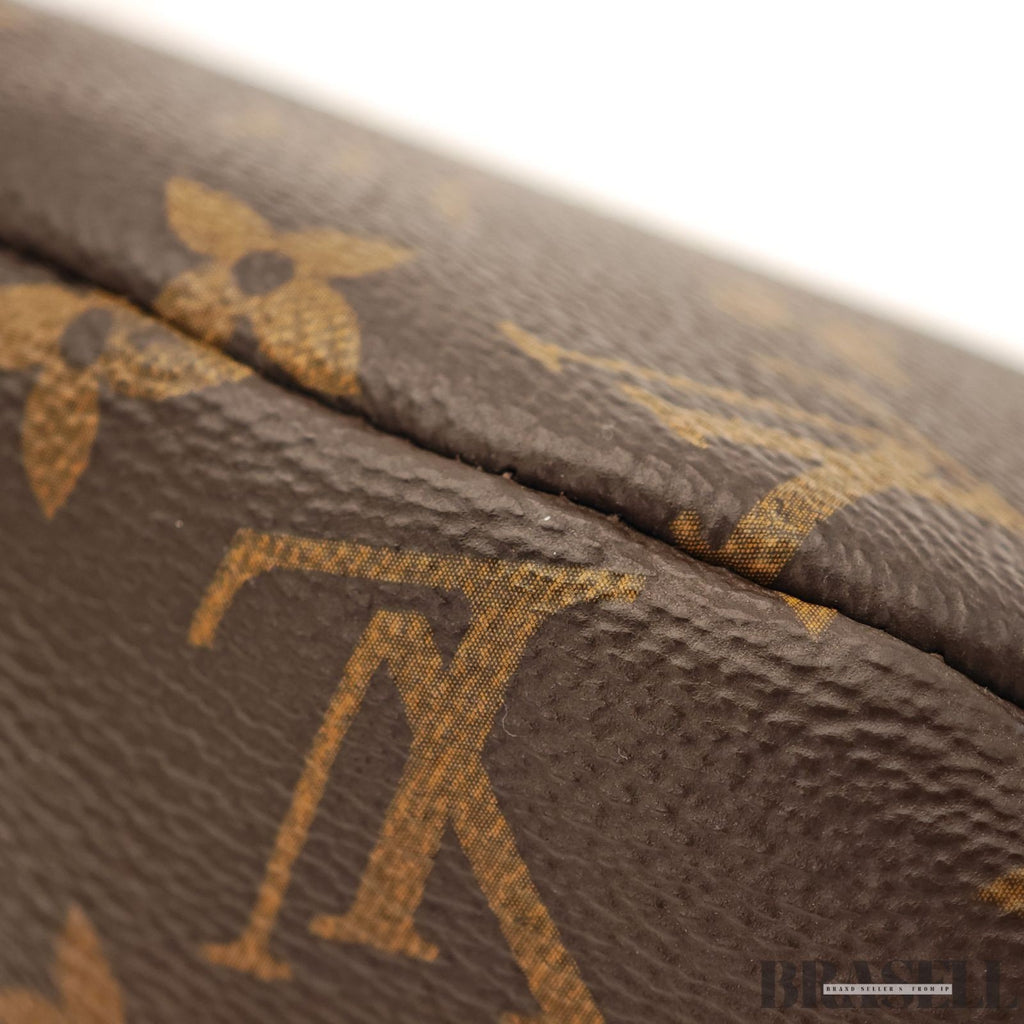 LOUIS VUITTON Monogram Bum Bag Canvas M43644 Brown Crossbody Bag Auth
