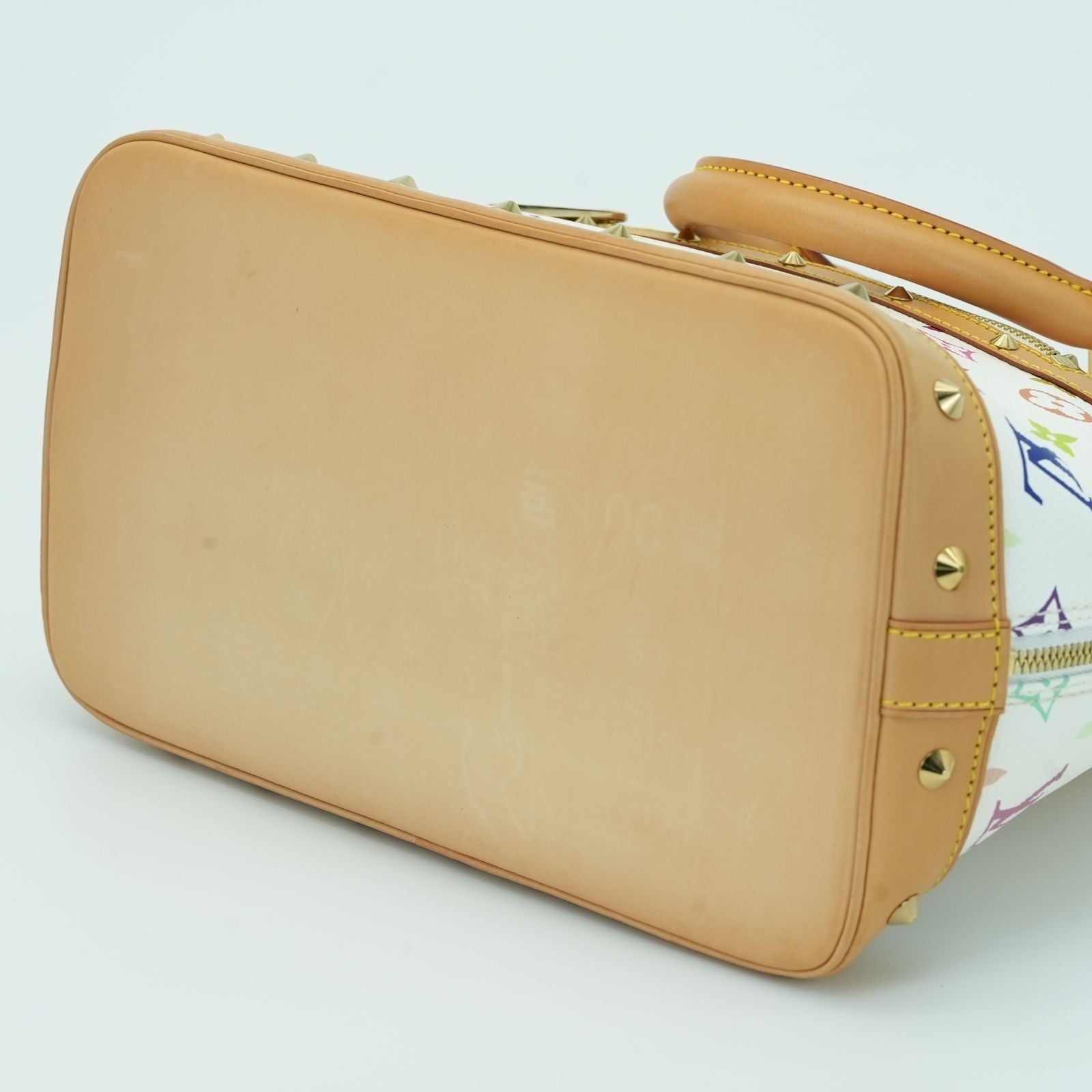 LOUIS VUITTON Multicolore Alma M40443 Handbag Blanc White Women's