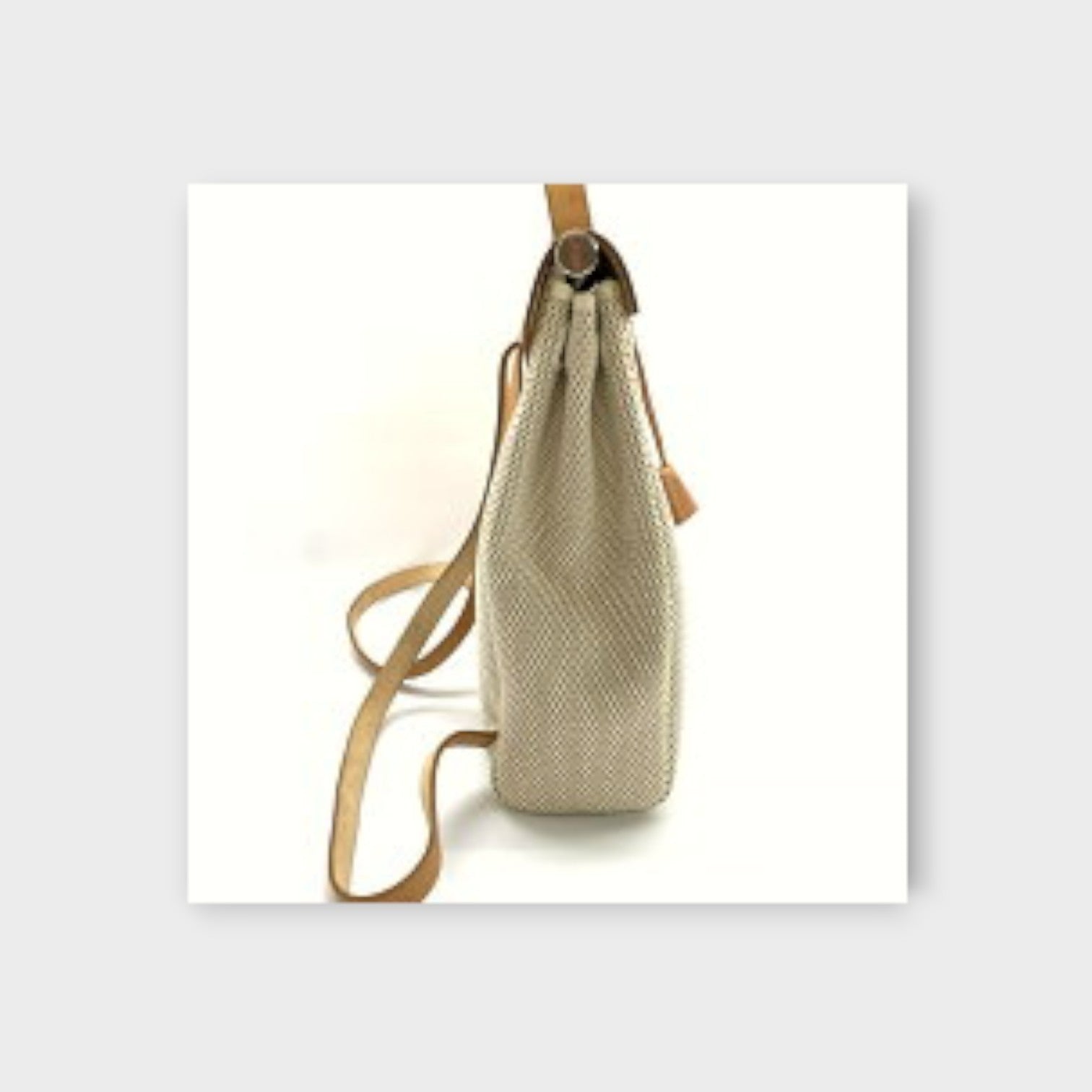 Hermès Herbag Ad Canvas Toile GM Calf Backpack Ladies【B】