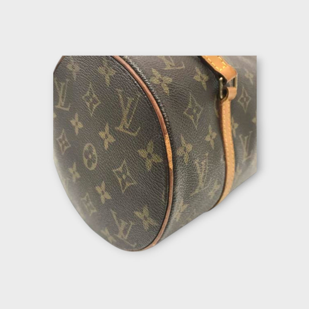 Louis Vuitton M51385 Papillon 30 Monogram Handbag Cylindrical PVC Leather【B】