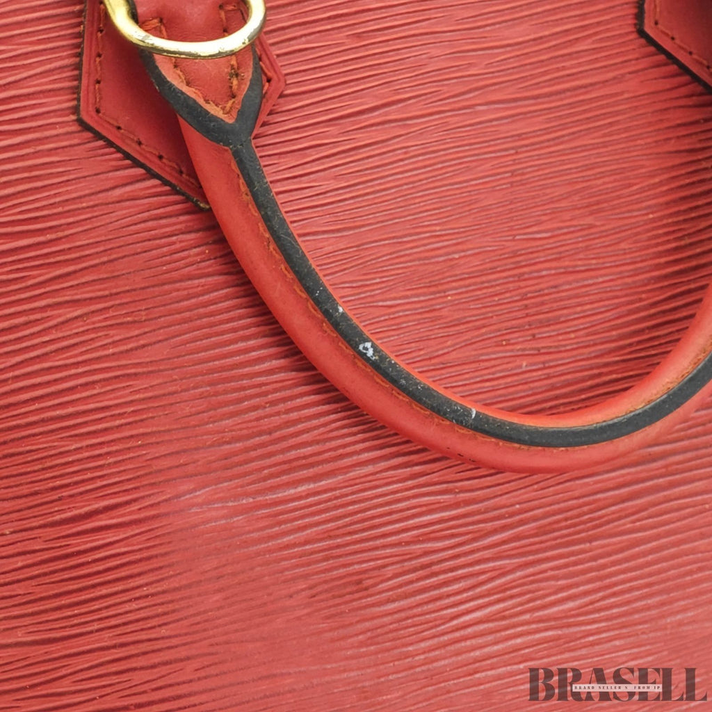LOUIS VUITTON Alma PM M52147 Red Epi Leather Handbag Women’s